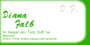 diana falb business card